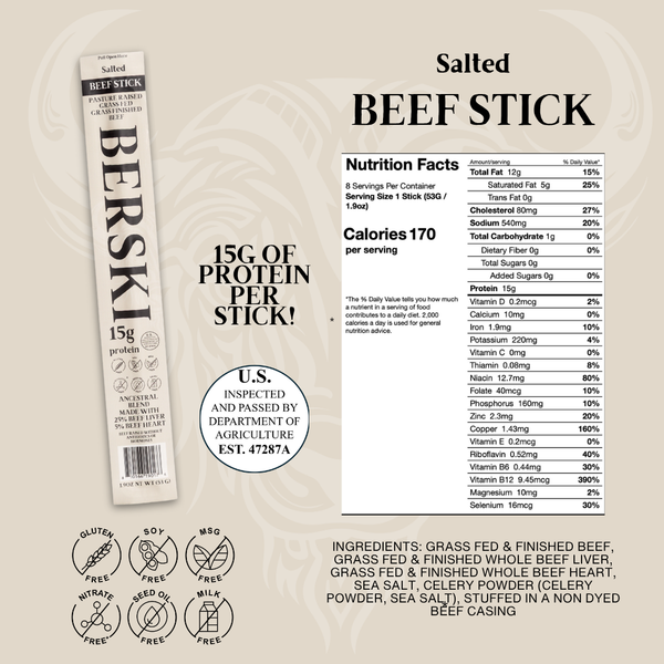 ULTIMATE BERSKI ANCESTRAL BEEF STICK BUNDLE