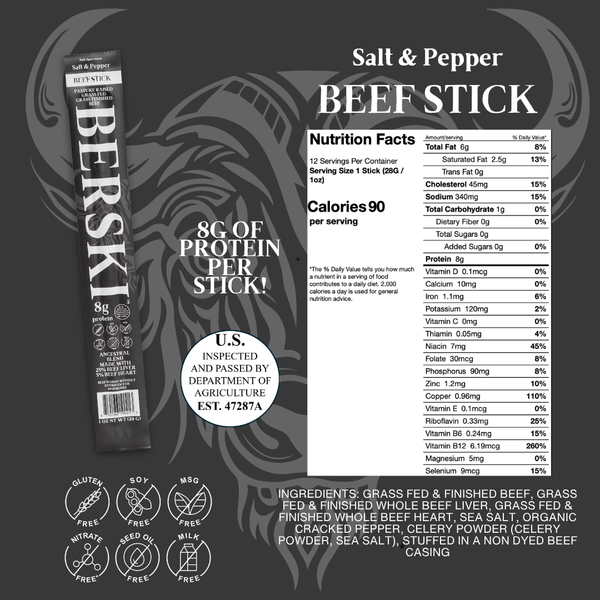 ULTIMATE BERSKI ANCESTRAL BEEF STICK BUNDLE