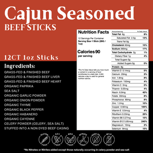BERSKI Beef Sticks - Cajun Seasoned
