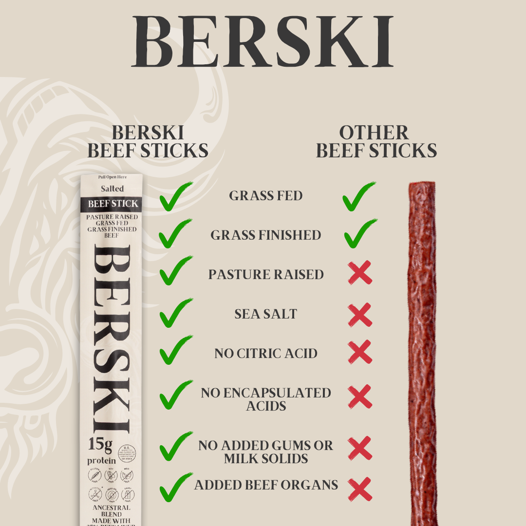 BERSKI Beef Sticks - Salt and Pepper