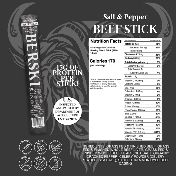 ULTIMATE BERSKI ANCESTRAL BEEF STICK BUNDLE