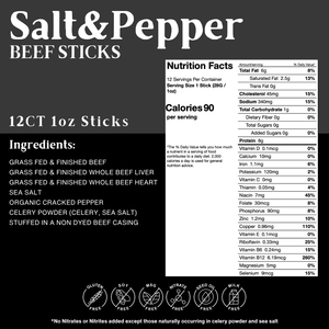 BERSKI Beef Sticks - Salt and Pepper